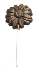 Chocolate Daisy Large Round on a Stick - Click Image to Close