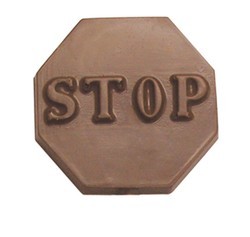 Chocolate Stop Sign
