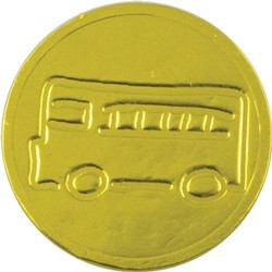 School Bus Chocolate Coin