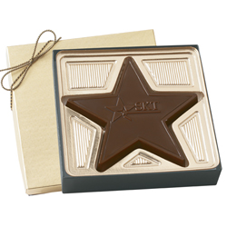 2.5 oz. Custom Chocolate Star Award - Click Image to Close