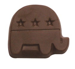 Chocolate Republican Party Elephant Small - Click Image to Close