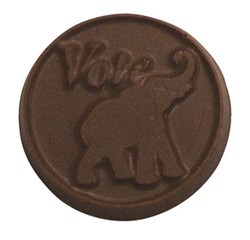 Chocolate Elephant and Donkey Round "Vote"