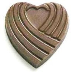 Chocolate Heart Ribbed
