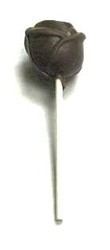 Chocolate Rose on a Stick Small 3D - Click Image to Close