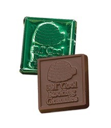 2" Square Custom Molded Chocolate