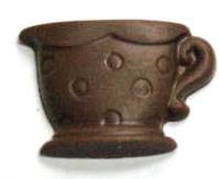 Chocolate Tea Cup Polka Dots