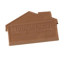 1 oz. Custom Chocolate House Cutout - Click Image to Close