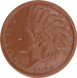 Chocolate Indian Head Coin Small