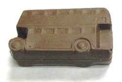 Chocolate Double Decker Bus 3D - Click Image to Close