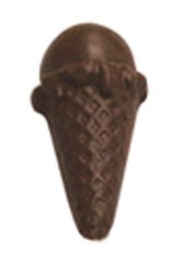 Chocolate Ice Cream Cone Single Scoop - Click Image to Close