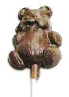 Chocolate Teddy Bear on a Stick Fat - Click Image to Close