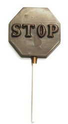 Chocolate Stop Sign on a Stick