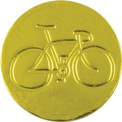 Bicycle Chocolate Coin - Click Image to Close