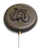 Chocolate Bicycle Round on a Stick