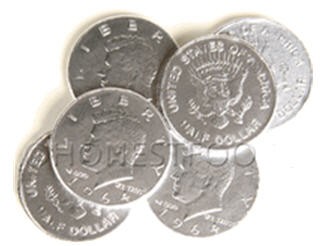 Chocolate Coins - Silver (Box of 240)