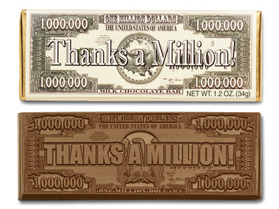 Thanks A Million(Case of 50 Bars) - Click Image to Close