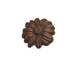 Chocolate Daisy Large Round - Click Image to Close