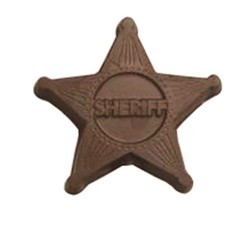 Chocolate Sheriff Badge