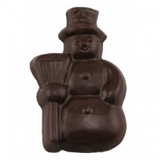 Chocolate Snowman Fat with Broom