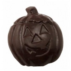 Chocolate Pumpkin Jack O Lantern on a Stick - Click Image to Close