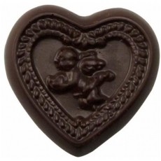 Chocolate Heart with Cupid