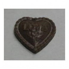 Chocolate Heart Medium "Love" - Click Image to Close