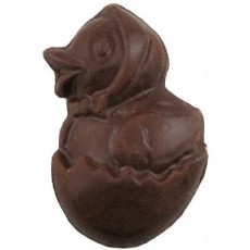 Chocolate Duck in Eggshell on a Stick