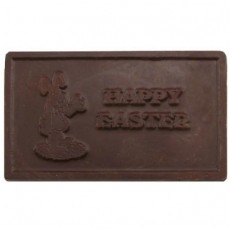 Happy Easter Chocolate Business Card with Bunny - Click Image to Close