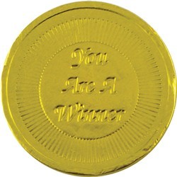 You are a Winner Chocolate Coin - Click Image to Close