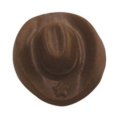 Chocolate Cowboy Hat - Click Image to Close
