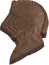 Chocolate Knight Helmet on a Stick - Click Image to Close