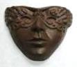 Chocolate Mardi Gras Mask Medium Thick w/ Face