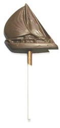 Chocolate Sailboat on a Stick Large - Click Image to Close