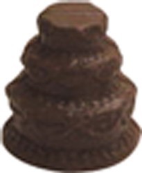 Chocolate Wedding Cake 3D w/Scallops