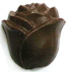 Chocolate Rose on a Stick Medium - Click Image to Close