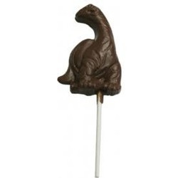 Chocolate Brontosaurus Dinosaur on a Stick