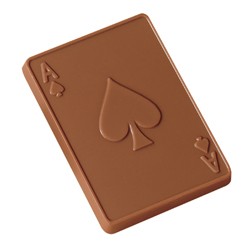 1 oz. Custom Chocolate Playing Card Cutout - Click Image to Close