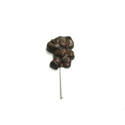 Chocolate Elephant Baby - on a Stick