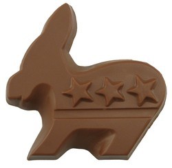 Chocolate Democratic Party Donkey Large - Click Image to Close