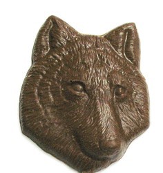 Chocolate Wolf Head