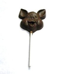 Chocolate Pig - on a Stick Face only