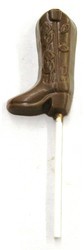 Chocolate Cowboy Boot on a Stick