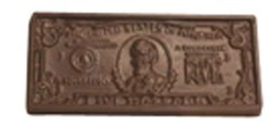 Chocolate Five Dollar Bill - Click Image to Close