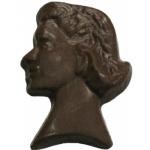 Chocolate Woman Head Profile
