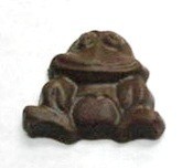 Chocolate Smiling Flat Frog