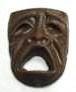 Chocolate Drama Mask large Frown