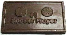 #1 Soccer Player Chocolate Business Card