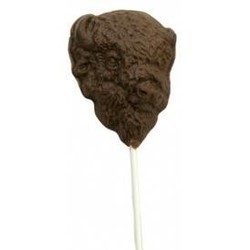 Chocolate Buffalo Head - on a Stick