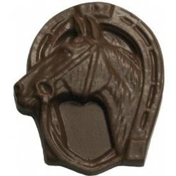 Chocolate Horse Head in Horse Shoe