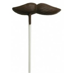 Chocolate Moustache on a Stick Straight